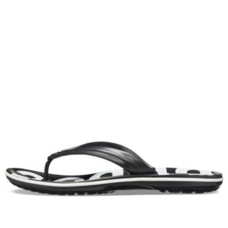 Žabky Crocs Crocband s potiskem Černá bílá 205943-066
