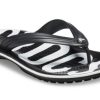 Žabky Crocs Crocband s potiskem Černá bílá 205943-066