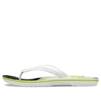Žabky Crocs Crocband „White Green Black“ 206592-94S