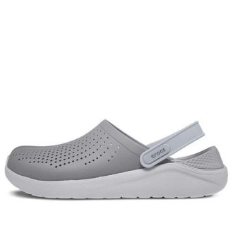 Boty Crocs LiteRide Flash Smoke Grey White Sandals 204592-06J