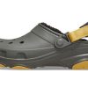 Crocs All-Terrian lemované dřeváky „Dusty Olive“ 207936-3J5