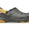 Crocs All-Terrian lemované dřeváky „Dusty Olive“ 207936-3J5