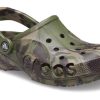 Crocs Baya Marble Fashion Outdoor Unisex vojenské zelené sandály 206935-3TC