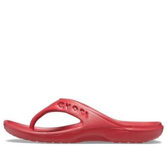 Crocs Baya Minimalistické ležérní ploché žabky červené 11999-6EN