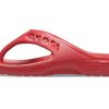 Crocs Baya Minimalistické ležérní ploché žabky červené 11999-6EN