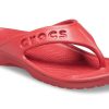 Crocs Baya Minimalistické ležérní ploché žabky červené 11999-6EN
