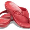 Crocs Baya Minimalistické ležérní ploché žabky červené 11999-6EN