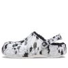 Crocs Baya podšívka Clog Fleece lemované Unisex bílé šedé pantofle „White Grey“ 205975-10M