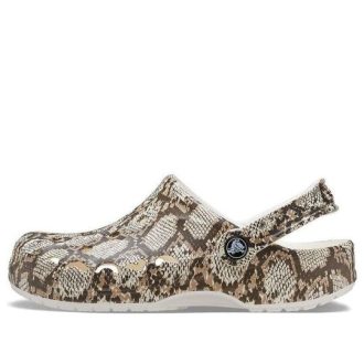 Crocs Baya sezónní tištěné dřeváky „Hlíva ústřičná“ 206230-13T