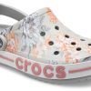Crocs Bayaband Beach světle šedé sandály Flowers 206232-0GN