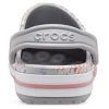 Crocs Bayaband Beach světle šedé sandály Flowers 206232-0GN