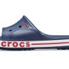 Crocs Bayaband Clog Modrá Bílá Červená Unisex Pantofle 205392-4CC