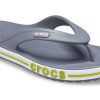 Crocs Bayaband Flip Neklouzavé Odolné proti opotřebení Ležérní šedozelené pantofle „Grey Green“ 205393-0A3