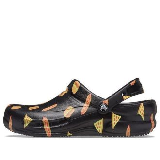 Crocs Bistro Graphic Clog Stylové ležérní černé sandály 204044-0FN
