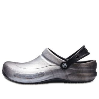 Crocs Bistro Graphic Clogs „Silver Black“ 204044-041