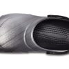 Crocs Bistro Graphic Clogs „Silver Black“ 204044-041