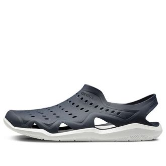 Crocs Black White Sandály 203963-462