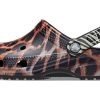Crocs Classic Animal Beach Sandals Unisex Black 207840-0ZR