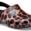 Crocs Classic Animal Beach Sandals Unisex Black 207840-0ZR