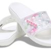 Crocs Classic Bleach Dye Slides „White Pink“ 207411-94S