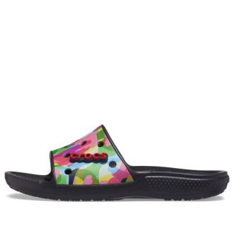 Crocs Classic Bubble Block Slide „Black Multi“ 207408-0C4