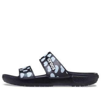 Crocs Classic Casual Fashion Unisex Black Blue Pantofle 207680-066
