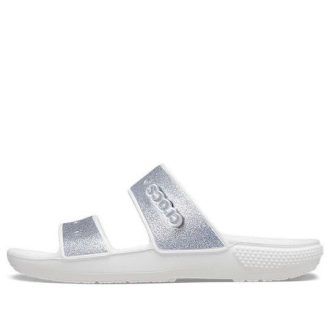 Crocs Classic Casual Fashion Unisex stříbrné pantofle 207769-90H