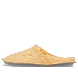 Crocs Classic Casual Thicken Stay Warm Unisex žluté pantofle 203600-838