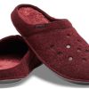 Crocs Classic Casual Thicken Stay Warm Unisex vínově červené pantofle 203600-60U