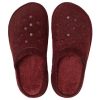 Crocs Classic Casual Thicken Stay Warm Unisex vínově červené pantofle 203600-60U