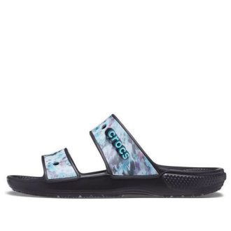 Crocs Classic Casual Unisex Blue Black Pantofle 207283-988