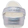 Crocs Classic Casual Unisex metalické stříbrné růžové sandály 207551-90H