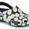 Crocs Classic clo daisy Sandály s celopotiskem Unisex Black 206375-0ZI