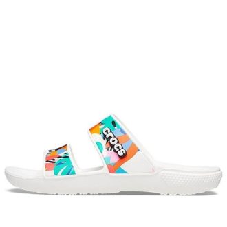 Crocs Classic Clog Cosy Unisex bílé vícebarevné pantofle „White“ 207856-94S Crocs Classic Clog Cosy Unisex bílé vícebarevné pantofle „White“ 207856-94S