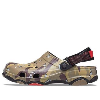 Crocs Classic Clog Desert Camouflage Beach Unisex Černé Hnědé sandály 207305-088 Crocs Classic Clog Desert Camouflage Beach Unisex Černé Hnědé sandály 207305-088