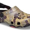 Crocs Classic Clog Desert Camouflage Beach Unisex Černé Hnědé sandály 207305-088