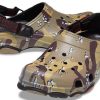 Crocs Classic Clog Desert Camouflage Beach Unisex Černé Hnědé sandály 207305-088