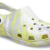 Crocs Classic Clog Marble Beach Sports Unisex bílé šedé sandály „White Grey“ 206867-1FJ Crocs Classic Clog Marble Beach Sports Unisex bílé šedé sandály „White Grey“ 206867-1FJ