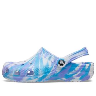 Crocs Classic Clog Marble Beach Sports Unisex White Blue Sandály „White Blue“ 206867-1FK Crocs Classic Clog Marble Beach Sports Unisex White Blue Sandály „White Blue“ 206867-1FK