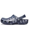 Crocs Classic Clog Printing Sandals Deep Blue 206053-462 Crocs Classic Clog Printing Sandals Deep Blue 206053-462