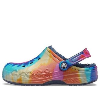Crocs Classic Clog Tie Dye Printing Shoe Deep Blue Unisex 207329-95T Crocs Classic Clog Tie Dye Printing Shoe Deep Blue Unisex 207329-95T