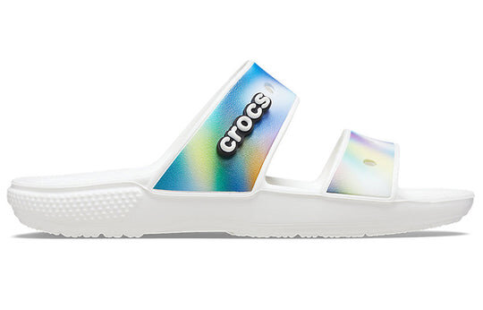 Crocs Classic Colorful Unisex vícebarevné bílé sandály 207771-94S Crocs Classic Colorful Unisex vícebarevné bílé sandály 207771-94S