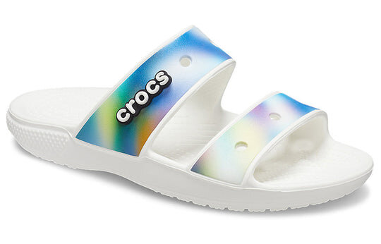 Crocs Classic Colorful Unisex vícebarevné bílé sandály 207771-94S Crocs Classic Colorful Unisex vícebarevné bílé sandály 207771-94S
