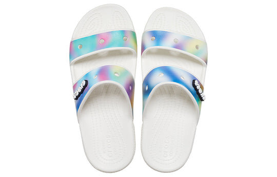 Crocs Classic Colorful Unisex vícebarevné bílé sandály 207771-94S Crocs Classic Colorful Unisex vícebarevné bílé sandály 207771-94S