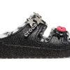 Crocs Classic Cozzzy Disco Glitter Sandals „Black“ 208074-0C4