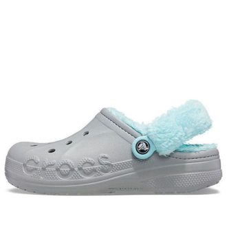 Crocs Classic dřevák Stay Warm Fleecová obuv Unisex šedá Modrá 206633-0IG