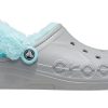 Crocs Classic dřevák Stay Warm Fleecová obuv Unisex šedá Modrá 206633-0IG