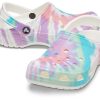Crocs Classic dřevák Vzor Crocs Flat Heel Sportovní barevné modré sandály 205453-6SN
