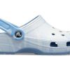 Crocs Classic dřevák Vzor Crocs Unisex Modré sandály A205453-44O