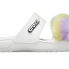 Crocs Classic Fur Sure 2 páskové sandály „White“ 207405-100